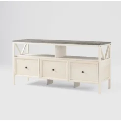 Farmhouse 3 Drawer Wood TV Stand For TVs Up To 65" - Saracina Home 37 Farmhouse 3 Drawer Wood TV Stand For TVs Up To 65" - Saracina Home -Living Room Furniture Store GUEST 0072dd60 ce7c 4443 ae39 8934a2c1febb