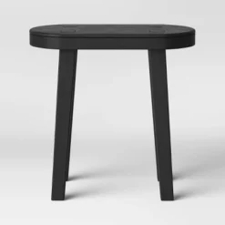 Woodland Carved Wood Accent Table - Black - Threshold -Living Room Furniture Store GUEST 028d936f c1e9 49b0 a030 2e6b1194a496