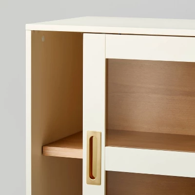 Promontory Sliding Glass TV Stand - Threshold™ Designed With Studio McGee 5 Promontory Sliding Glass TV Stand - Threshold™ Designed With Studio McGee - Image 3