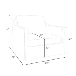 Vivian Park Upholstered Swivel Chair Cream - Threshold™ Designed With Studio McGee -Living Room Furniture Store GUEST 0f6cc5a6 f1ac 4b5a a69b 5faae524745a