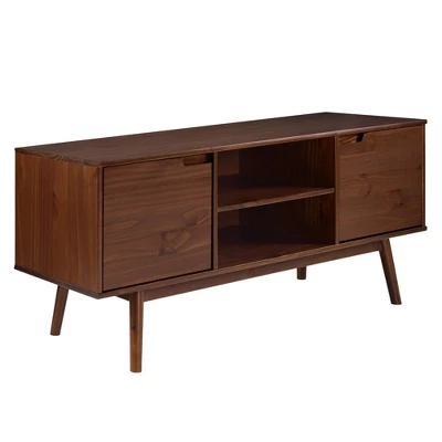 Solid Wood Mid-Century Modern TV Stand For TVs Up To 65" - Saracina Home 17 Solid Wood Mid-Century Modern TV Stand For TVs Up To 65" - Saracina Home - Image 15