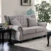Irving Tufted Loveseat Light Gray - HOMES: Inside + Out -Living Room Furniture Store GUEST 16b9a7e2 9890 460b b8c4 f8619b9c409a