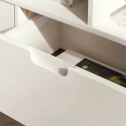 Cara Mid-Century Modern 3 Drawer Corner TV Stand For TVs Up To 58" - Saracina Home -Living Room Furniture Store GUEST 16e201fb 9ccb 410b bf1e 5d35f27bed39