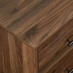 Sana Modern Triple Storage TV Stand For TVs Up To 80" Dark Walnut - Saracina Home -Living Room Furniture Store GUEST 1aaee79e 19f9 4ed2 8ca6 aac7069e046b