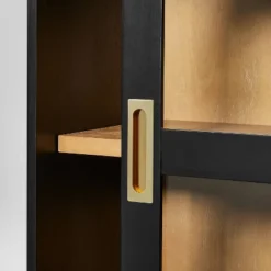 32" Promontory Sliding Glass 2 Door Cabinet - Threshold™ Designed With Studio McGee -Living Room Furniture Store GUEST 23505d1c a6fa 4f76 ba4c 2af58c7d80f8