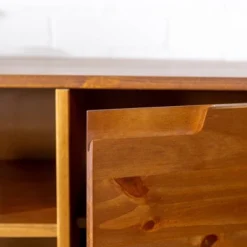 Solid Wood Mid-Century Modern TV Stand For TVs Up To 65" - Saracina Home 25 Solid Wood Mid-Century Modern TV Stand For TVs Up To 65" - Saracina Home -Living Room Furniture Store GUEST 24388e01 9630 463f 8a30 f252940cc164