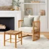Richfield Barrel Spindle Back Accent Chair Cream/Natural - Threshold™ Designed With Studio McGee -Living Room Furniture Store GUEST 28776379 63e9 465d 9198 b60f791944c0
