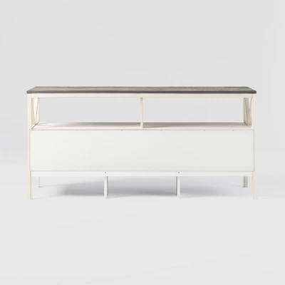 Farmhouse 3 Drawer Wood TV Stand For TVs Up To 65" - Saracina Home 14 Farmhouse 3 Drawer Wood TV Stand For TVs Up To 65" - Saracina Home - Image 12