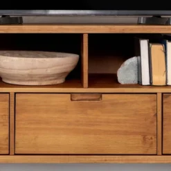 Cara Mid-Century Modern 3 Drawer TV Stand For TVs Up To 65" - Saracina Home -Living Room Furniture Store GUEST 30f7263f 97ce 4f00 8ef8 2c956afbc0e9