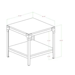 Set Of 2 Benny Urban Industrial Angle Iron Side Tables - Saracina Home -Living Room Furniture Store GUEST 36f541d7 e3c1 4bfe a7c1 00065ab8ba6c