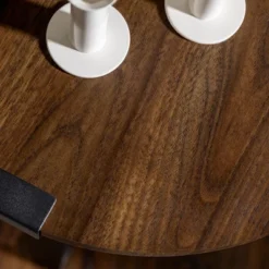 Wrightson Urban Industrial Faux Wrap Leg Round Side Table - Saracina Home -Living Room Furniture Store GUEST 456673d7 f467 4828 bd8a ae55f8658639