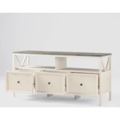 Farmhouse 3 Drawer Wood TV Stand For TVs Up To 65" - Saracina Home 34 Farmhouse 3 Drawer Wood TV Stand For TVs Up To 65" - Saracina Home -Living Room Furniture Store GUEST 47fafb98 b85e 468b 9df3 9537ab731ccb