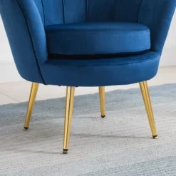 HomCom Elegant Velvet Upholstered Accent Leisure Club Chair With Gold Metal Legs 18 HomCom Elegant Velvet Upholstered Accent Leisure Club Chair With Gold Metal Legs -Living Room Furniture Store GUEST 4b7aebc4 7d6c 4017 945a a7b1f5c0bdd4