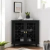 2 Door Corner Accent Cabinet With Fretwork Doors - Saracina Home -Living Room Furniture Store GUEST 4d368381 2d1a 4fd1 abbf 954cdb9da00c