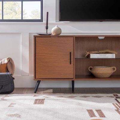 2 Door Mid-Century Modern Wood Storage TV Stand For TVs Up To 65" - Saracina Home 9 2 Door Mid-Century Modern Wood Storage TV Stand For TVs Up To 65" - Saracina Home - Image 7