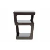 Clara Modern End Table With 3 Tieglass Shelves Black - Baxton Studio -Living Room Furniture Store GUEST 5ccd8d76 00fb 440c 80e4 bb61e05d85d1