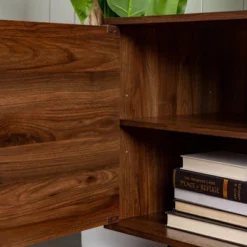 2 Door Mid-Century Modern Wood Storage TV Stand For TVs Up To 80" - Saracina Home 28 2 Door Mid-Century Modern Wood Storage TV Stand For TVs Up To 80" - Saracina Home -Living Room Furniture Store GUEST 5faba6fd cf5d 430a ac22 16488fc6a4a7