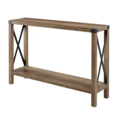 Sophie Rustic Industrial X Frame Entry Table - Saracina Home -Living Room Furniture Store GUEST 6004cebb 134c 4f3e a552 7a10428fe1f3