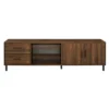Sana Modern Triple Storage TV Stand For TVs Up To 80" Dark Walnut - Saracina Home 2 Sana Modern Triple Storage TV Stand For TVs Up To 80" Dark Walnut - Saracina Home -Living Room Furniture Store GUEST 61a9d775 359c 484c 947e fd999158416f
