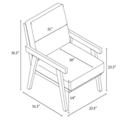 Grantsville Wood Frame Accent Chair With Grid Back - Threshold™ Designed With Studio McGee -Living Room Furniture Store GUEST 63af688c c6d7 4926 8635 a7774e315ee8