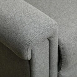 HOMCOM Recliner Sofa Couch With Easy Pull Handles And Adjustable Footrest, 3 Seater Sofa Modern Couch, Gray -Living Room Furniture Store GUEST 72d861c0 c6a2 48bf 8077 8ef12783192a