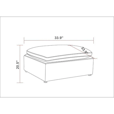 Allandale Modular Sectional Sofa Ottoman - Threshold™ 5 Allandale Modular Sectional Sofa Ottoman - Threshold™ - Image 4
