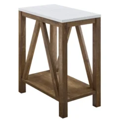 Taylen A Frame Farmhouse Open Storage Side Table - Saracina Home 17 Taylen A Frame Farmhouse Open Storage Side Table - Saracina Home -Living Room Furniture Store GUEST 8a56e050 18a3 4e19 8714 e5ed52064b38
