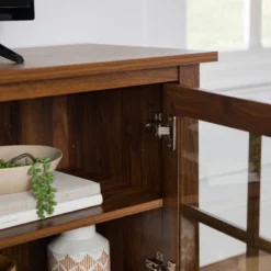 Tasi Transitional Farmhouse Glass Window Pane Door With Electric Fireplace TV Stand For TVs Up To 80" - Saracina Home 24 Tasi Transitional Farmhouse Glass Window Pane Door With Electric Fireplace TV Stand For TVs Up To 80" - Saracina Home -Living Room Furniture Store GUEST 8c7abe5e 7b84 483d 8b6c e693527293a4