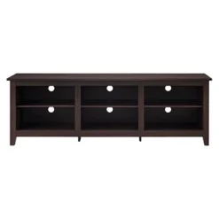 Transitional 6 Cubby Wood Open Storage Wood TV Stand For TVs Up To 80"- Saracina Home 26 Transitional 6 Cubby Wood Open Storage Wood TV Stand For TVs Up To 80"- Saracina Home -Living Room Furniture Store GUEST 92fe5691 6d10 45aa a903 60b396346c9f