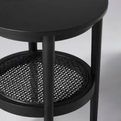 Wood & Cane Round Accent Side Table - Hearth & Hand™ With Magnolia -Living Room Furniture Store GUEST a287ad8b 1eca 4b89 bea4 098554898f62