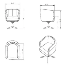 Morpho Swivel Armchair - Threshold™ 18 Morpho Swivel Armchair - Threshold™ -Living Room Furniture Store GUEST a3b3d07e 0d72 4668 abc8 9eef5cda41b8