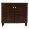 Winda Modern And Contemporary 2-Door Wooden Entryway Shoes Storage Cabinet - Dark Brown - Baxton Studio 1 Winda Modern And Contemporary 2-Door Wooden Entryway Shoes Storage Cabinet - Dark Brown - Baxton Studio -Living Room Furniture Store GUEST ab0fe6f1 0d7d 4cd6 9c16 cf6835f46d5a