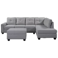 108" Reversible L-Shape Sectional Sofa Couch With Storage Ottoman-ModernLuxe -Living Room Furniture Store GUEST ad1c856a 1ef9 49cf 8a82 908837822cc2