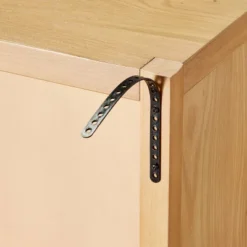 Grooved Wood With Glass 2-Door Cabinet - Natural - Hearth & Hand™ With Magnolia 12 Grooved Wood With Glass 2-Door Cabinet - Natural - Hearth & Hand™ With Magnolia -Living Room Furniture Store GUEST ad828782 66cb 4ad3 92bb c319b1b88f26