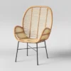 Lily Rattan Armchair With Metal Legs - Assembly Required - Opalhouse™ -Living Room Furniture Store GUEST afbf21b8 b34d 49d3 8cec e60254d7c3d4