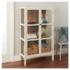 56.2" Hadley Library Cabinet With Glass Shell White - Threshold™ 2 56.2" Hadley Library Cabinet With Glass Shell White - Threshold™ -Living Room Furniture Store GUEST b27660bf b767 4281 b125 b4e4c371f513