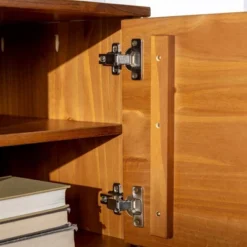 Solid Wood Mid-Century Modern TV Stand For TVs Up To 65" - Saracina Home 24 Solid Wood Mid-Century Modern TV Stand For TVs Up To 65" - Saracina Home -Living Room Furniture Store GUEST b6988a47 d2a1 42d2 b729 fbdccceb19f2