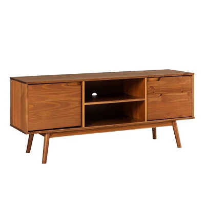 Solid Wood Mid-Century Modern TV Stand For TVs Up To 65" - Saracina Home 16 Solid Wood Mid-Century Modern TV Stand For TVs Up To 65" - Saracina Home - Image 14