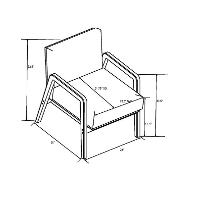 Upholstered Wood Framed Accent Arm Chair - Hearth & Hand™ With Magnolia 9 Upholstered Wood Framed Accent Arm Chair - Hearth & Hand™ With Magnolia - Image 8