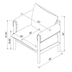 Arbon Wood Dowel Accent Chair With Cushion Arms - Threshold™ Designed With Studio McGee -Living Room Furniture Store GUEST c429d501 6755 4c8a 864f afd6717b29db