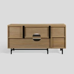 Modern Reeded Door Extendable TV Stand For TVs Up To 50" - Saracina Home -Living Room Furniture Store GUEST c5b6f26d e17f 43c5 b338 9eae1f33e57d