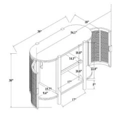 Portola Hills Caned Door Console With Shelves - Threshold™ Designed With Studio McGee 18 Portola Hills Caned Door Console With Shelves - Threshold™ Designed With Studio McGee -Living Room Furniture Store GUEST ca010533 3434 4baa 9362 bdbf17be2193