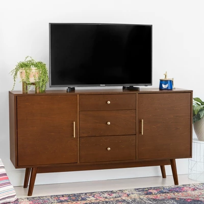 Mid-Century Modern Wood Console TV Stand For TVs Up To 65" - Saracina Home 8 Mid-Century Modern Wood Console TV Stand For TVs Up To 65" - Saracina Home - Image 6