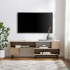 Modern Reeded Door Extendable TV Stand For TVs Up To 50" - Saracina Home -Living Room Furniture Store GUEST d0dca7f4 d483 4d69 bc11 c6d7f91b0f11