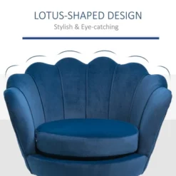 HomCom Elegant Velvet Upholstered Accent Leisure Club Chair With Gold Metal Legs 19 HomCom Elegant Velvet Upholstered Accent Leisure Club Chair With Gold Metal Legs -Living Room Furniture Store GUEST d82b585e 3da8 4dc5 88b0 ed97c7dde64b