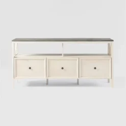 Farmhouse 3 Drawer Wood TV Stand For TVs Up To 65" - Saracina Home 30 Farmhouse 3 Drawer Wood TV Stand For TVs Up To 65" - Saracina Home -Living Room Furniture Store GUEST d9730f71 b9b6 492b a5cf a4fc4c23ddea