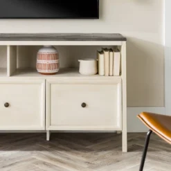 Farmhouse 3 Drawer Wood TV Stand For TVs Up To 65" - Saracina Home 25 Farmhouse 3 Drawer Wood TV Stand For TVs Up To 65" - Saracina Home -Living Room Furniture Store GUEST db616c55 957b 4465 80b7 0cddcd1d7792