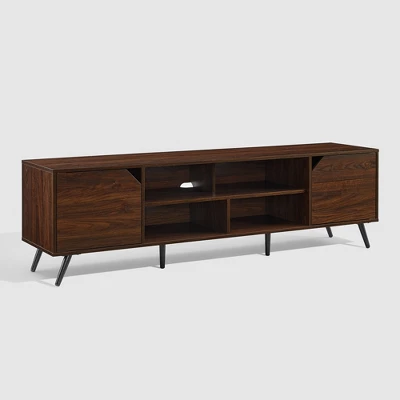 Mid-Century Modern Wide Storage TV Stand For TVs Up To 80" - Saracina Home 4 Mid-Century Modern Wide Storage TV Stand For TVs Up To 80" - Saracina Home - Image 2