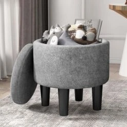 Costway Modern Accent Chair With Ottoman Armchair Barrel Sofa Chair With Footrest Grey 14 Costway Modern Accent Chair With Ottoman Armchair Barrel Sofa Chair With Footrest Grey -Living Room Furniture Store GUEST eb1fb0c7 75fa 4140 af2a e80c8f4cbdc0