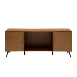 2 Door Mid-Century Modern Wood Storage TV Stand For TVs Up To 65" - Saracina Home 26 2 Door Mid-Century Modern Wood Storage TV Stand For TVs Up To 65" - Saracina Home -Living Room Furniture Store GUEST ef4808bd 6d36 452d a035 37eb52642cdf